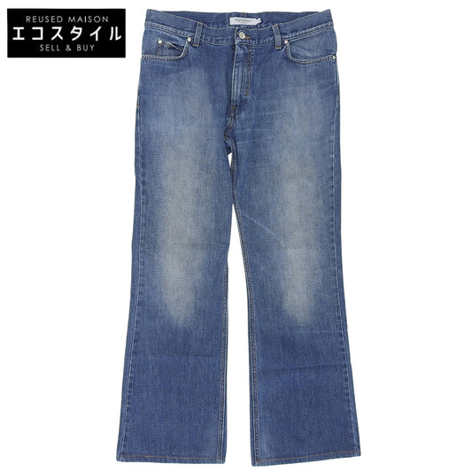 YvesSaintLaurent イヴサンローラン コットン ブーツカット デニムパンツ ボトムス メンズ ブルー 52 ボトムス