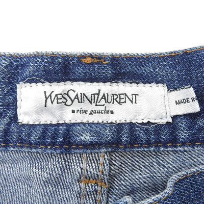 YvesSaintLaurent イヴサンローラン コットン ブーツカット デニムパンツ ボトムス メンズ ブルー 52 ボトムス