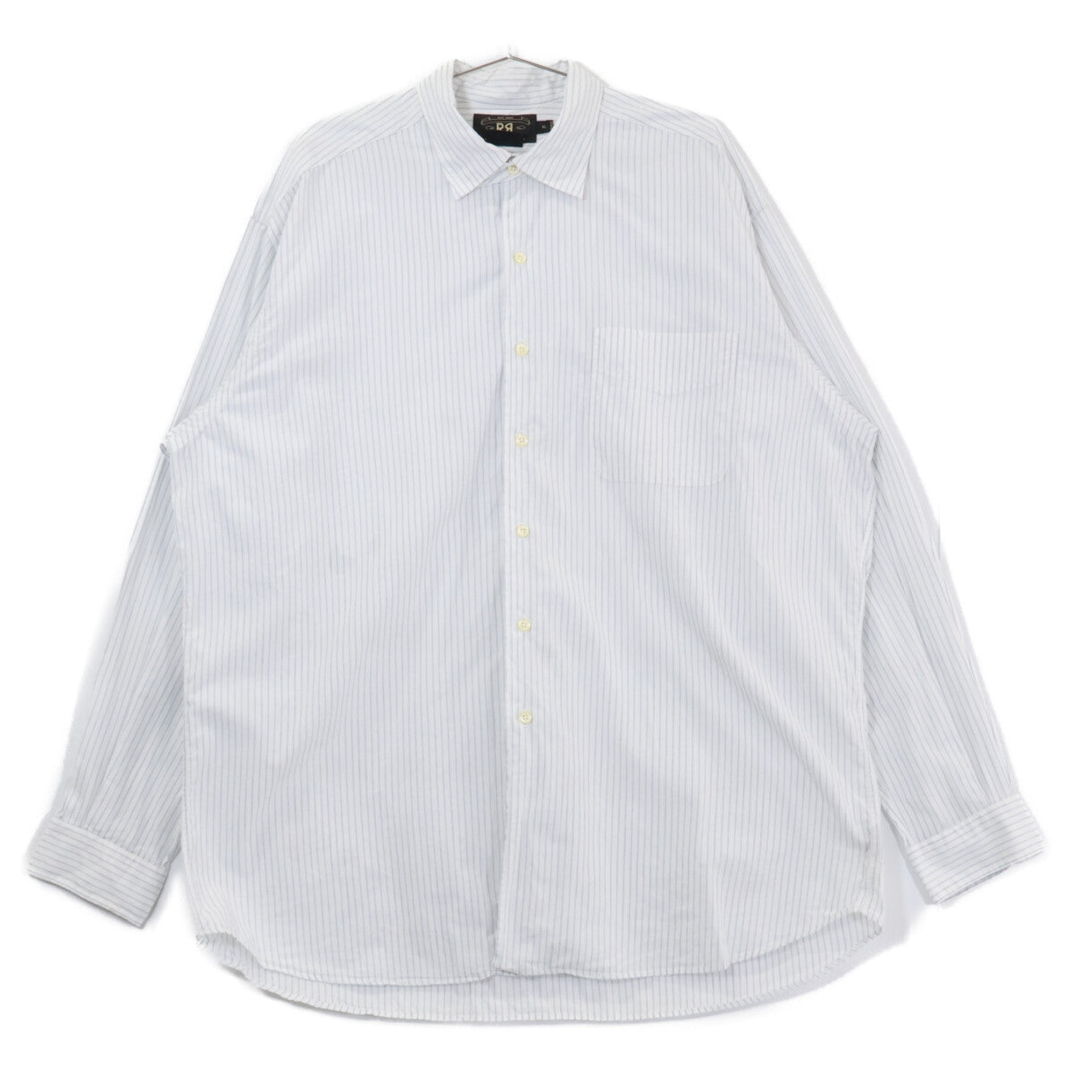 RRL ダブルアールエル ホワイト×ブルー 3つの星タグ シャツ トップス