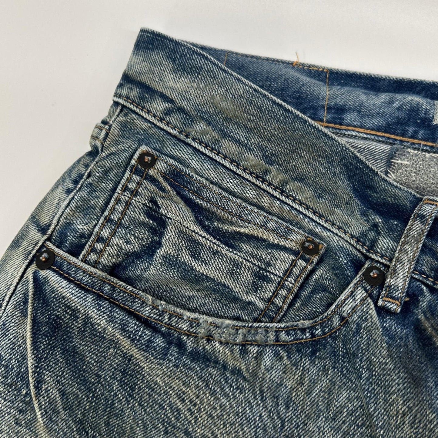 DENHAM デンハム ブルー DM06010JGV GRADE SLIM JGV セルビッジデニムパンツ ボトムス