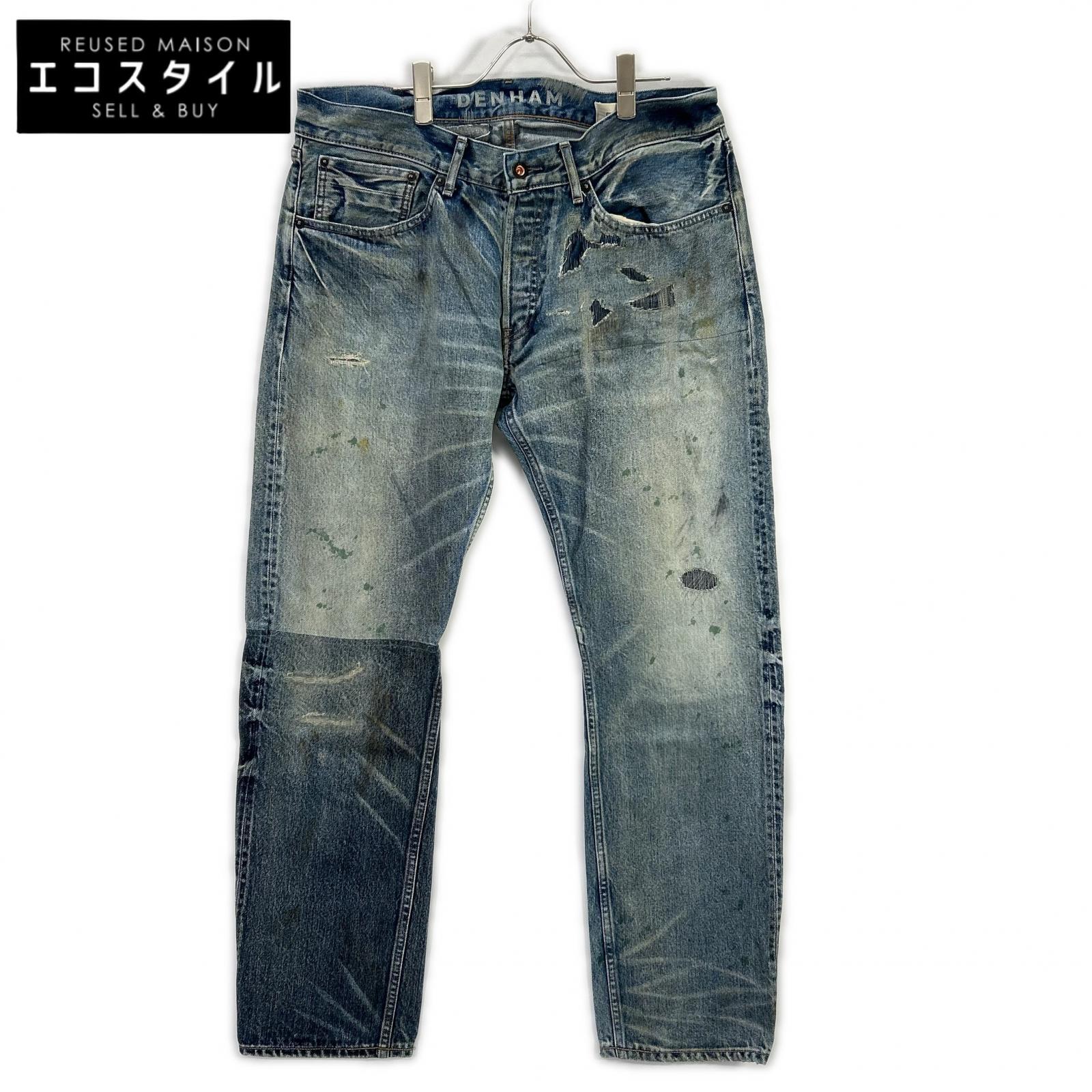 DENHAM デンハム ブルー DM06010JGV GRADE SLIM JGV セルビッジデニムパンツ ボトムス