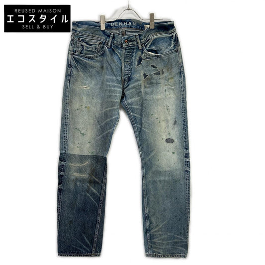DENHAM Blue DM06010JGV GRADE SLIM JGV Selvedge Denim Pants Bottoms