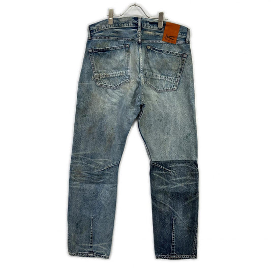 DENHAM Blue DM06010JGV GRADE SLIM JGV Selvedge Denim Pants Bottoms