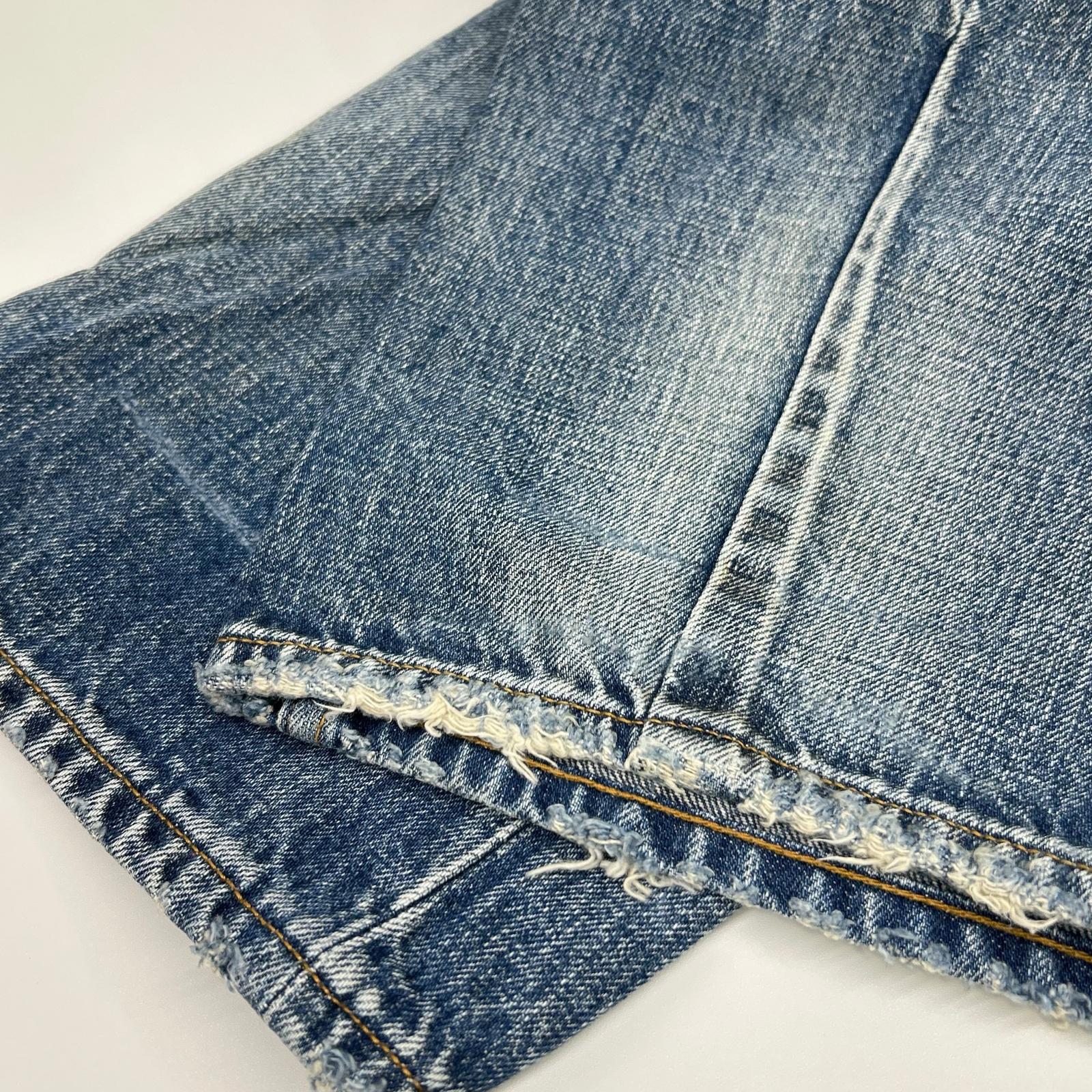 DENHAM デンハム ブルー GRADE SLIM ボタンフライ デニムパンツ ボトムス
