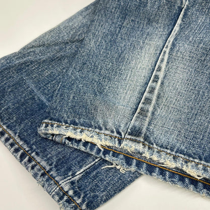 DENHAM デンハム ブルー GRADE SLIM ボタンフライ デニムパンツ ボトムス