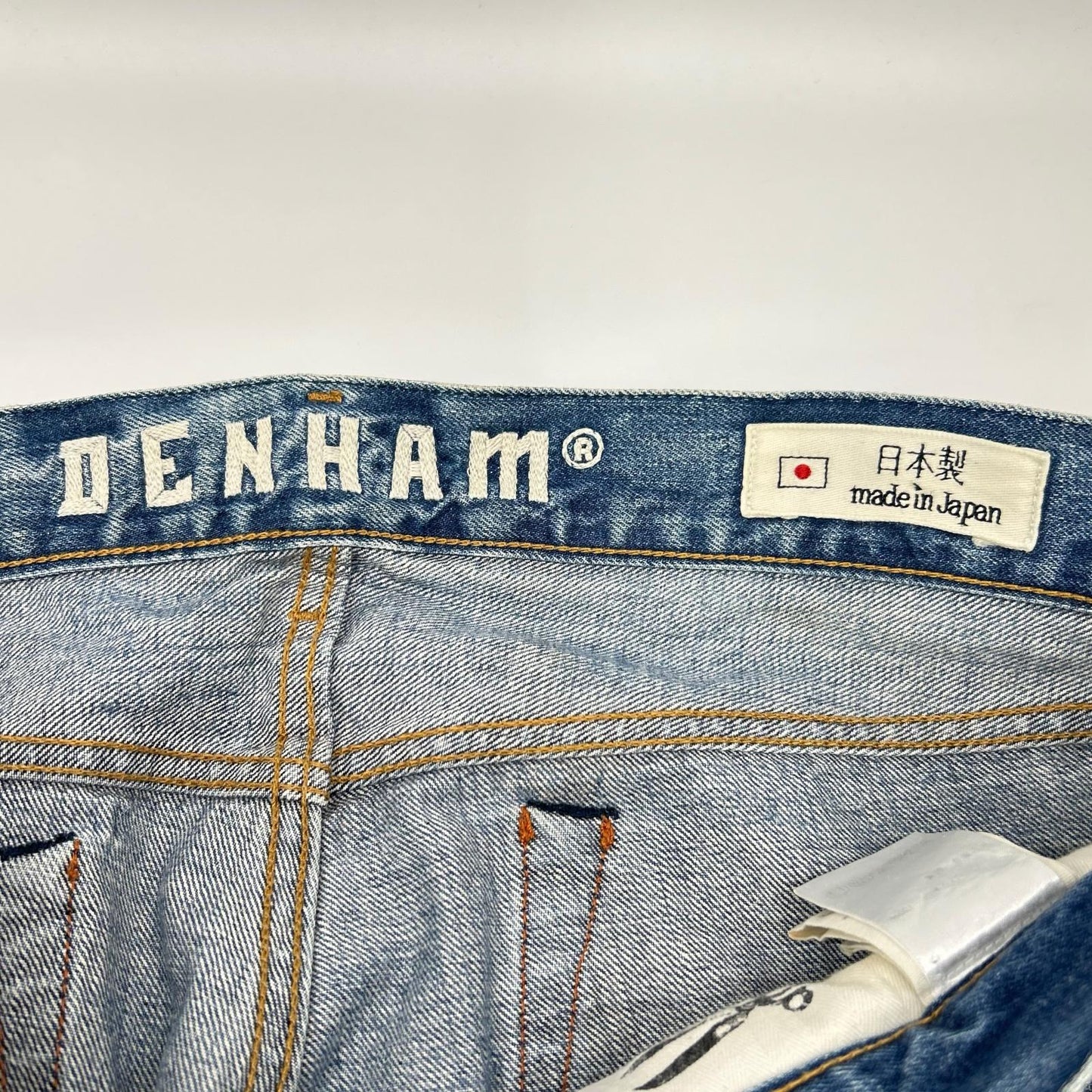 DENHAM デンハム ブルー GRADE SLIM ボタンフライ デニムパンツ ボトムス