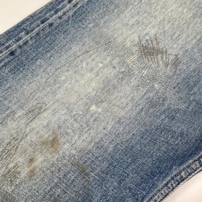 DENHAM デンハム ブルー GRADE SLIM ボタンフライ デニムパンツ ボトムス