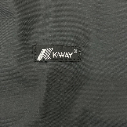 K-WAY ケーウェイ ブラック ナイロン フーディライダースジャケット ジャケット