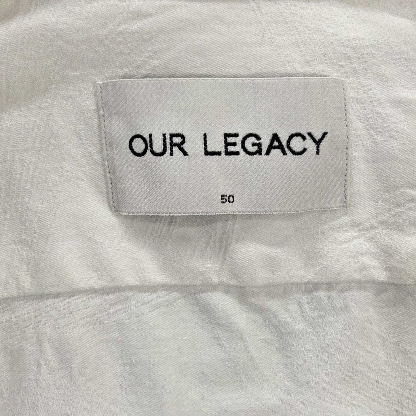 OUR LEGACY アワーレガシー ホワイト 総柄デザイン シャツ トップス