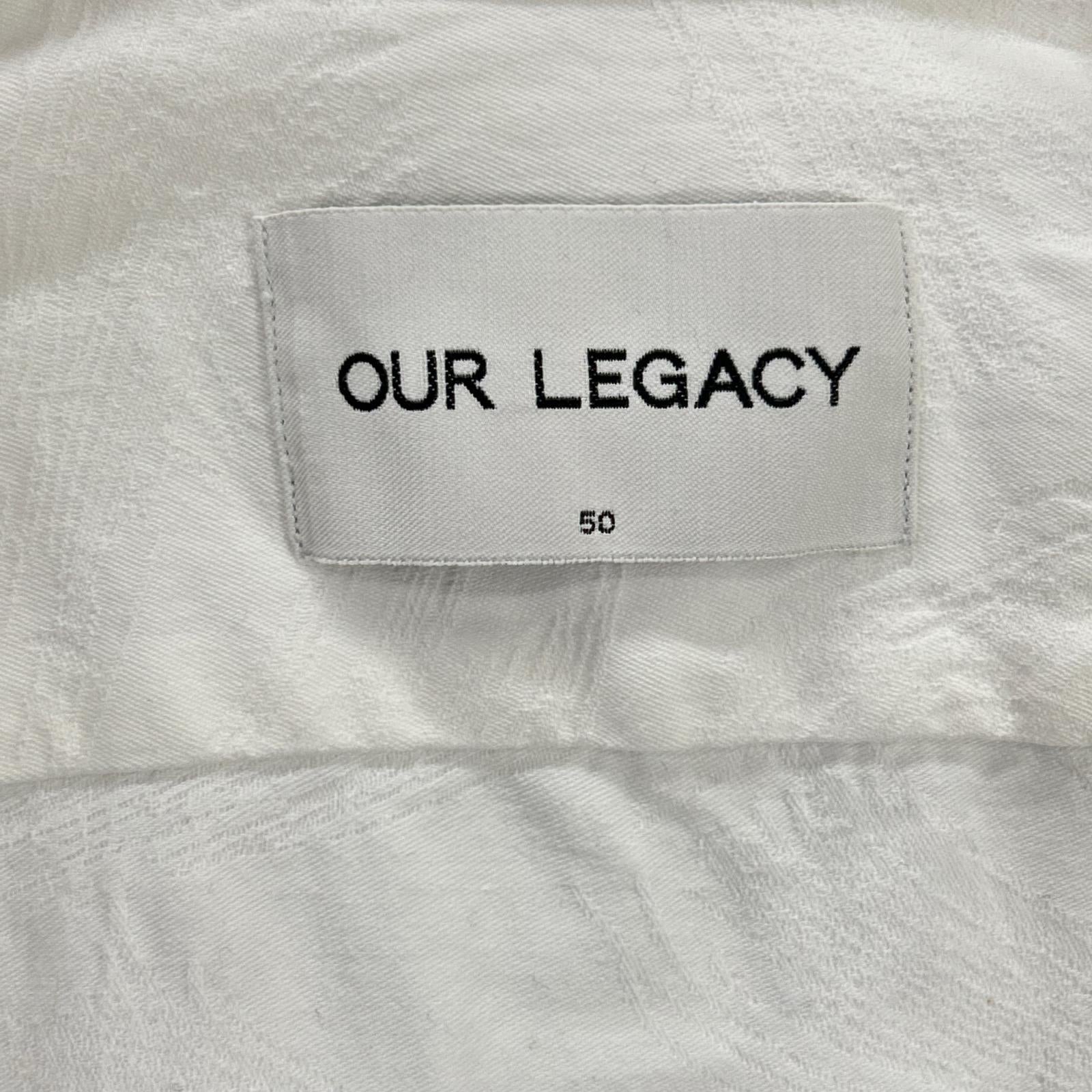 OUR LEGACY アワーレガシー ホワイト 総柄デザイン シャツ トップス