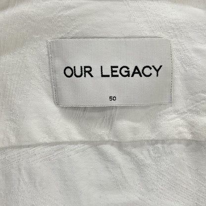 OUR LEGACY アワーレガシー ホワイト 総柄デザイン シャツ トップス