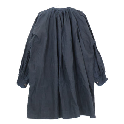 VINTAGE ヴィンテージ ANTIQUE FRENCH WORK INDIGO LINEN BIAUDE ワークシャツ トップス