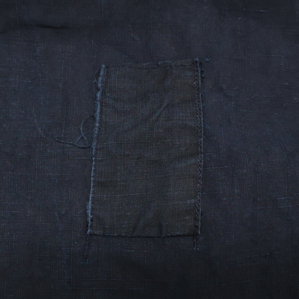 VINTAGE ヴィンテージ ANTIQUE FRENCH WORK INDIGO LINEN BIAUDE