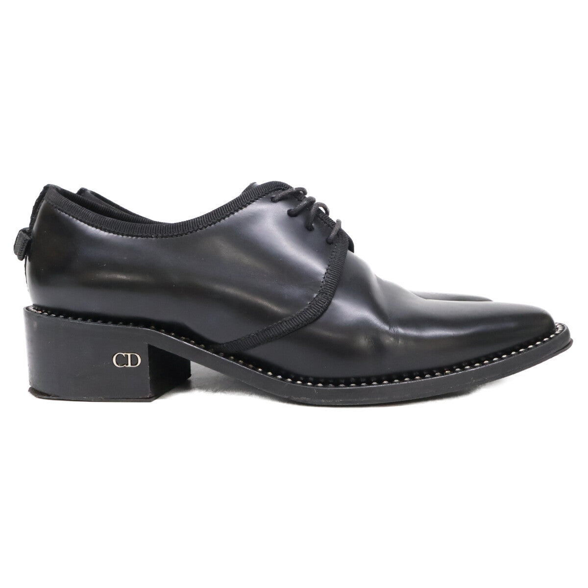 Christian Dior クリスチャンディオール ラインストーンソール レザー ドレス シューズ シューズ