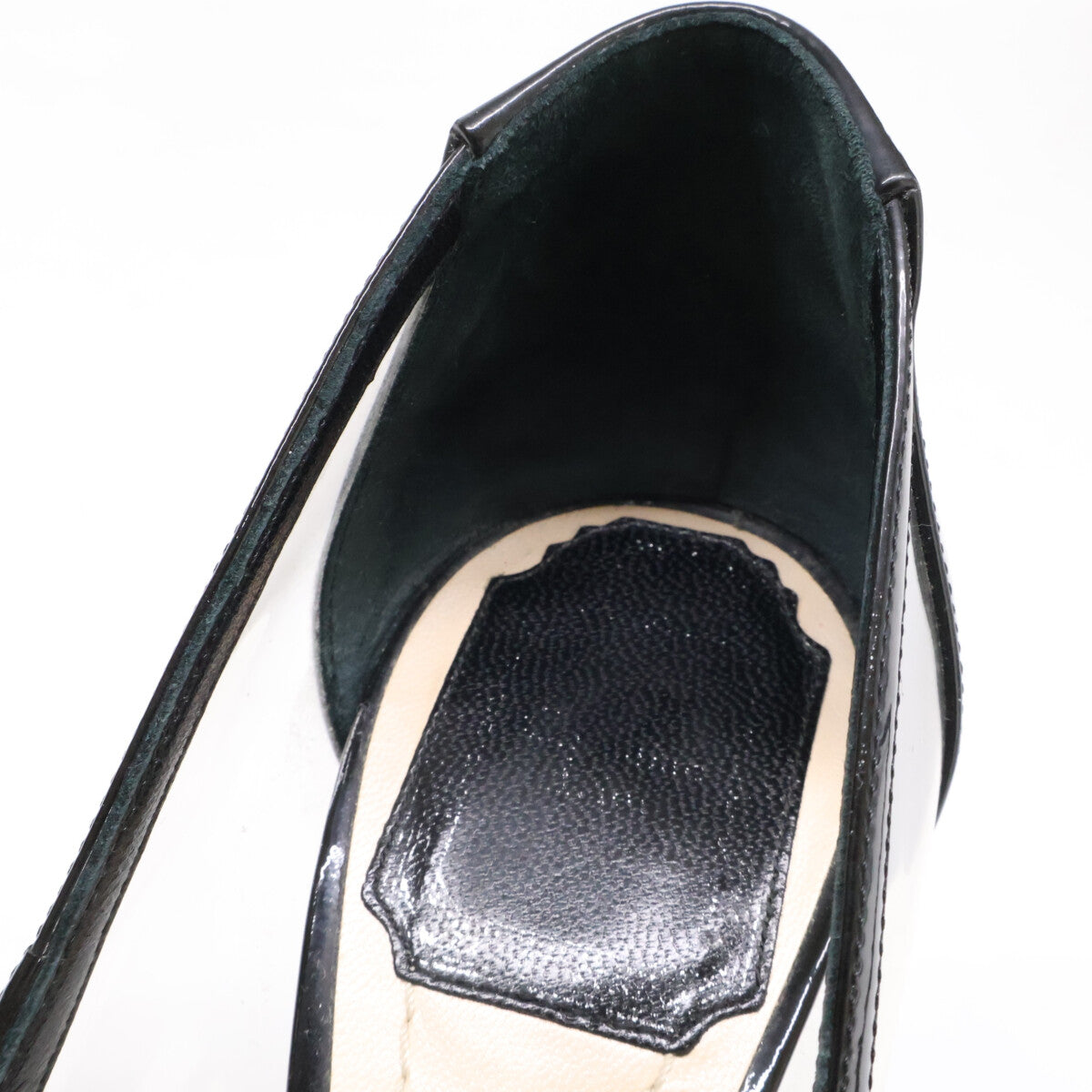 Christian Dior 克里斯汀·迪奥 漆皮/PVC 露趾高跟鞋