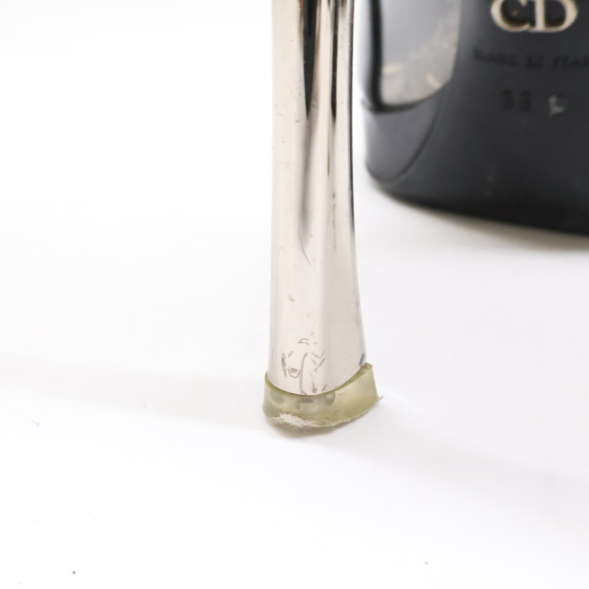 Christian Dior 克里斯汀·迪奥 漆皮/PVC 露趾高跟鞋
