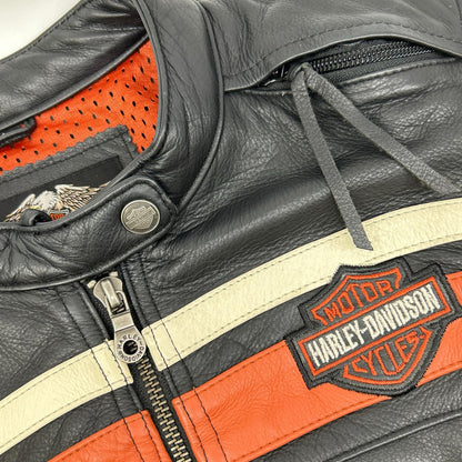 HARLEY-DAVIDSON ハーレーダビッドソン ブラック スポーティー レザージャケット ジャケット