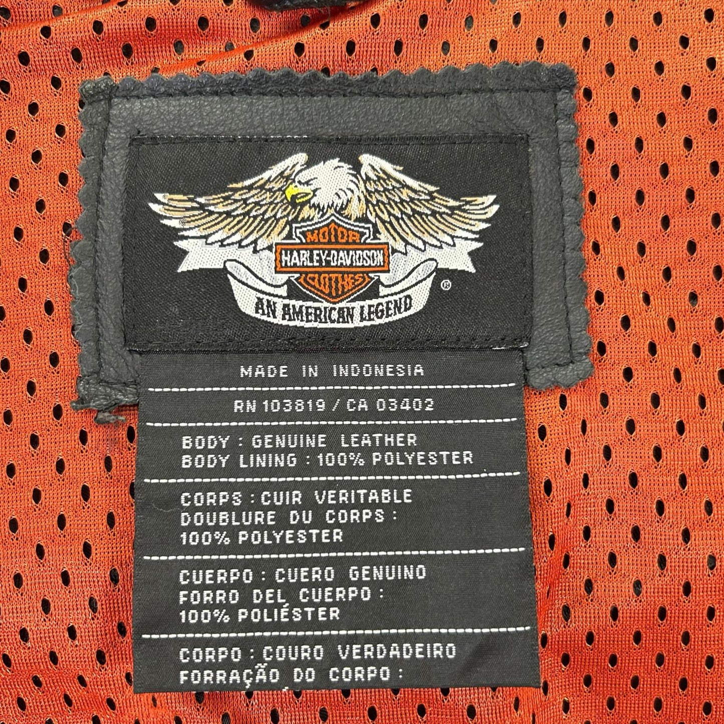 HARLEY-DAVIDSON ハーレーダビッドソン ブラック スポーティー レザージャケット ジャケット