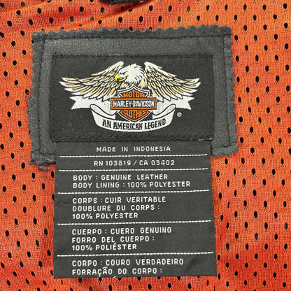 HARLEY-DAVIDSON ハーレーダビッドソン ブラック スポーティー レザージャケット ジャケット