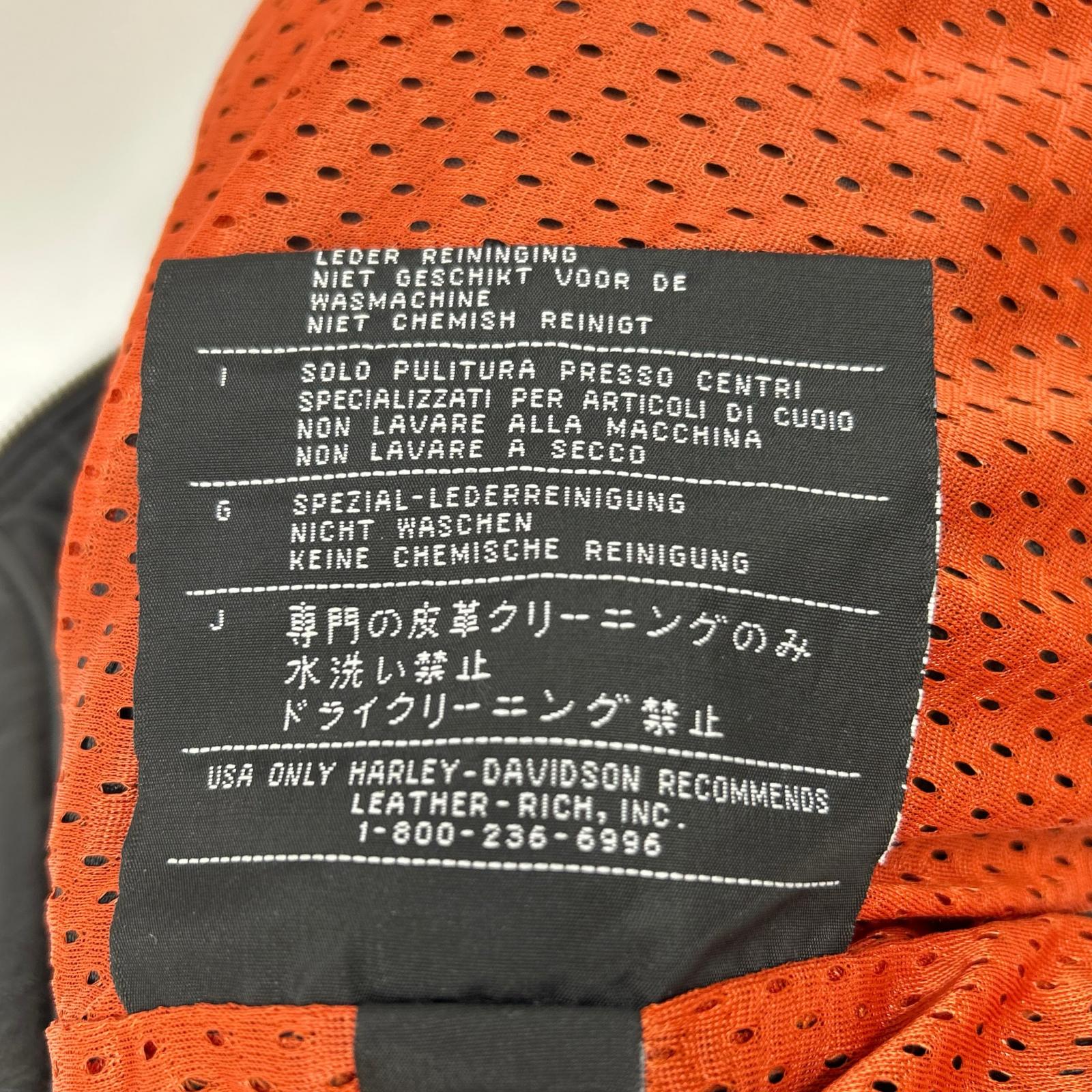 HARLEY DAVIDSON ハーレーダビッドソン ブラック スポーティー レザージャケット ジャケット