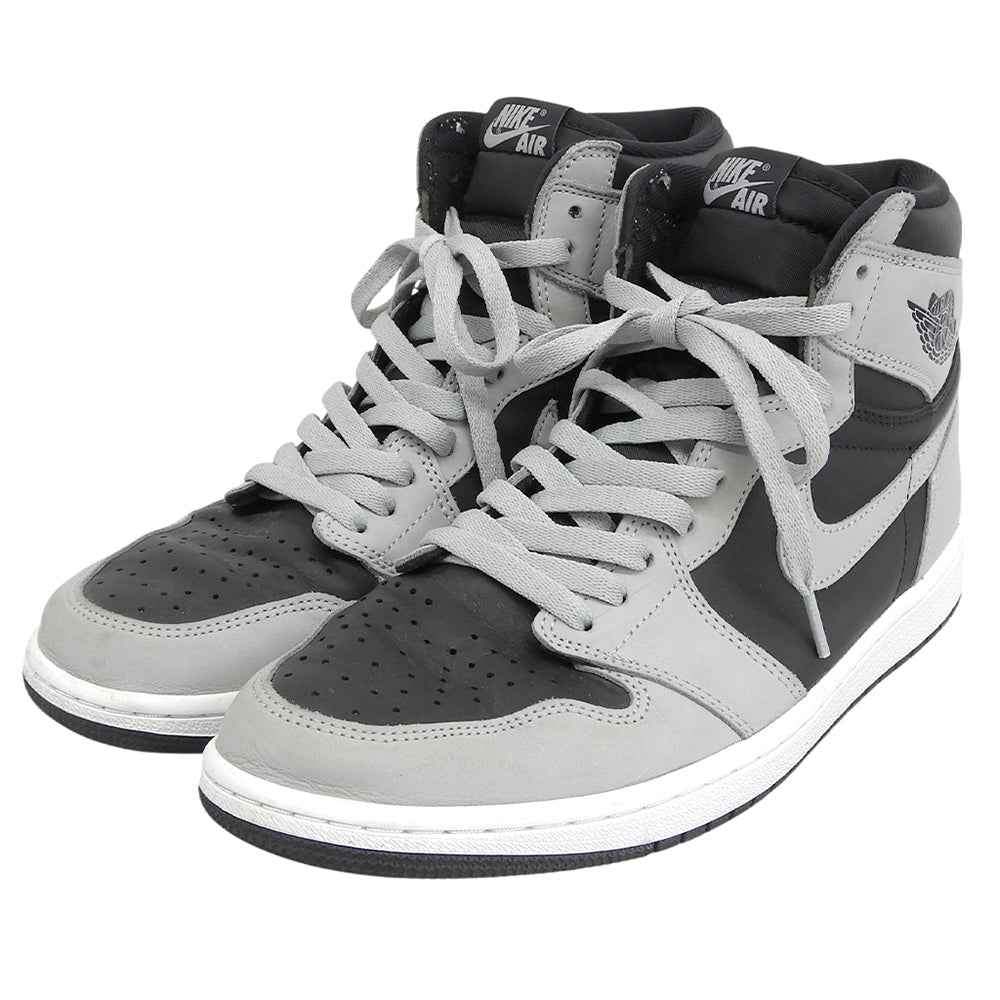 NIKE ナイキ エア ジョーダン 1 HIGH Shadow 2.0 シューズ メンズ ブラック×グレー 29cm 555088-035 シューズ
