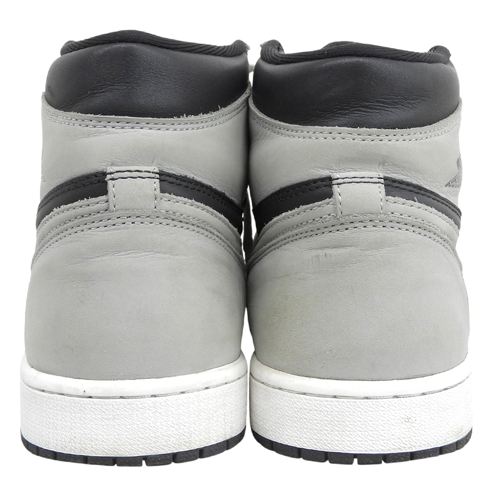 NIKE ナイキ エア ジョーダン 1 HIGH Shadow 2.0 シューズ メンズ ブラック×グレー 29cm 555088-035 シューズ