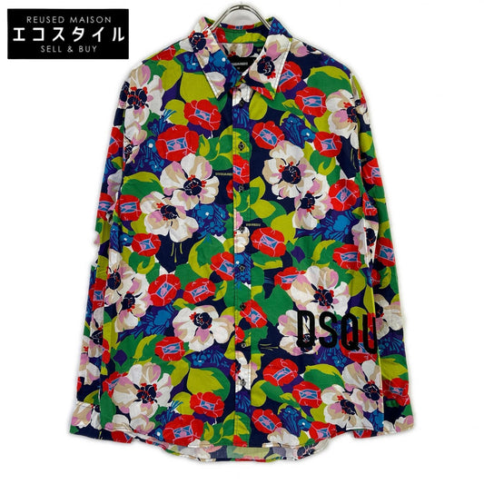 DSQUARED2 ディースクエアード S71DM0626 S76678 花柄 長袖 シャツ トップス