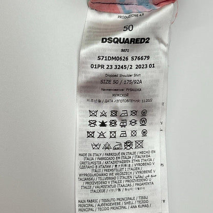 DSQUARED2 ディースクエアード S71DM0626 S76678 花柄 長袖 シャツ トップス