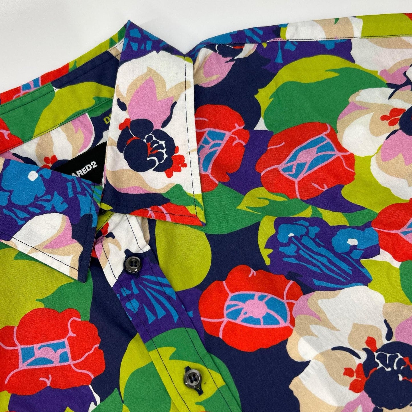 DSQUARED2 ディースクエアード S71DM0626 S76678 花柄 長袖 シャツ トップス