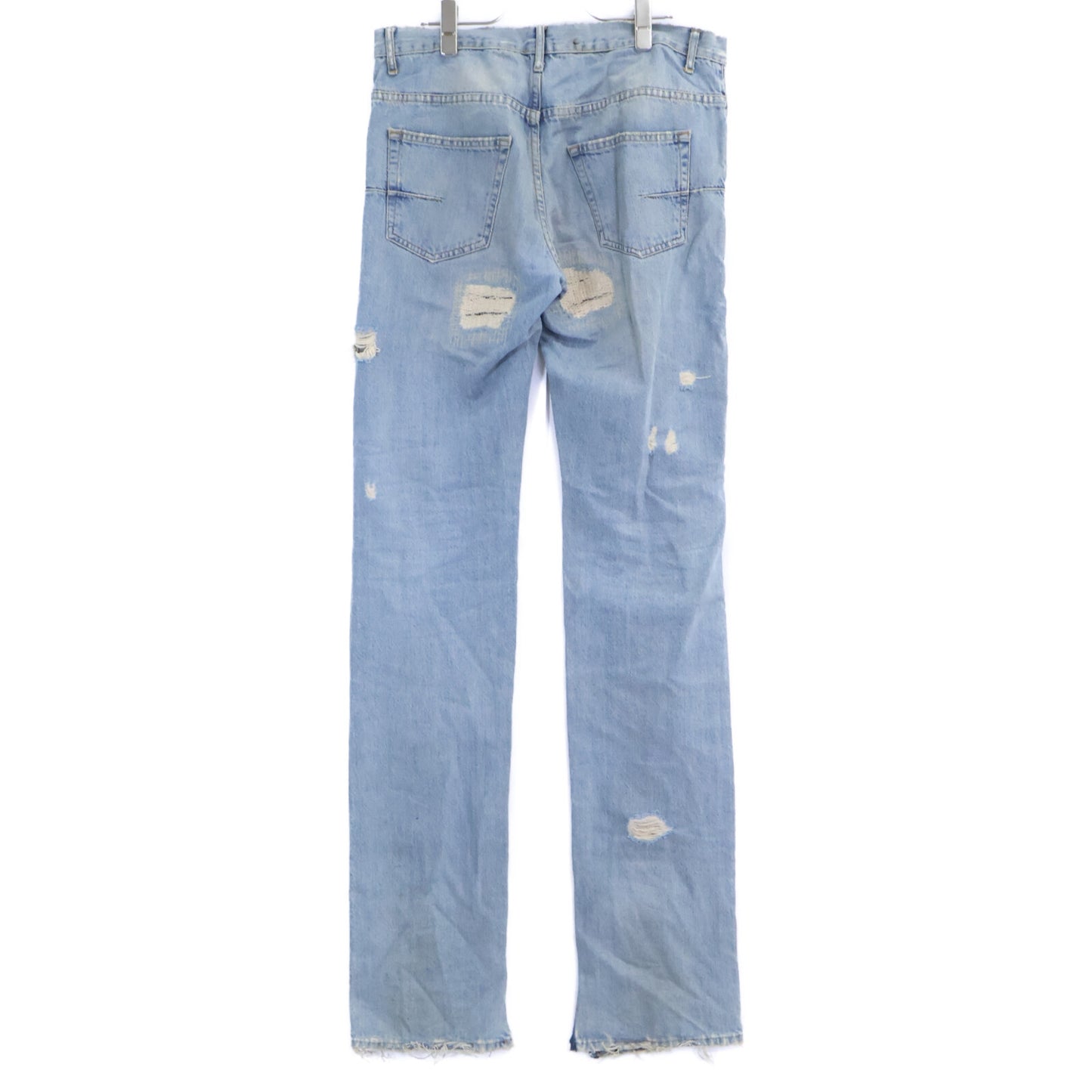 Dior HOMME ディオールオム 【国内正規】08SS 8EH1011474 ダメージ加工 ボタンフライ デニムパンツ ボトムス