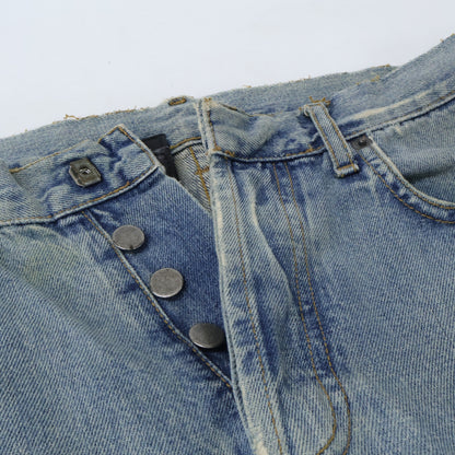 Dior HOMME ディオールオム 【国内正規】08SS 8EH1011474 ダメージ加工 ボタンフライ デニムパンツ ボトムス