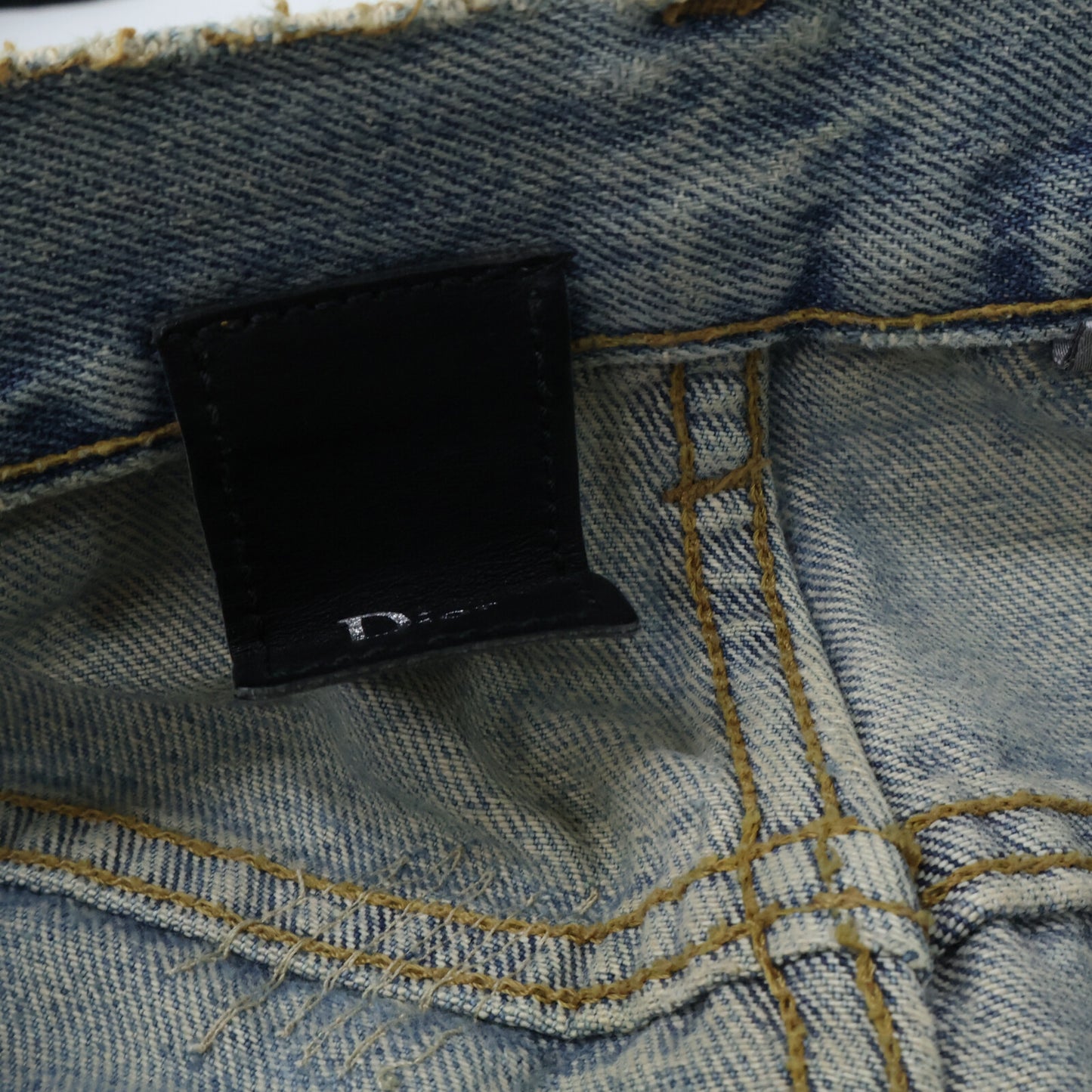 Dior HOMME ディオールオム 【国内正規】08SS 8EH1011474 ダメージ加工 ボタンフライ デニムパンツ ボトムス