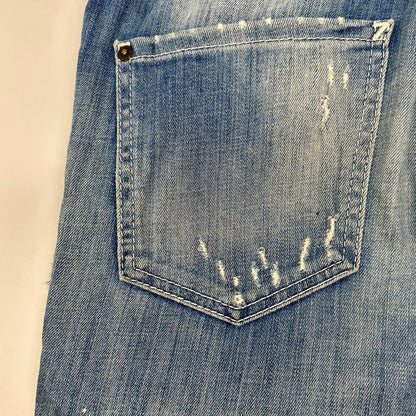 DSQUARED2 ディースクエアード S71LB0108 インディゴ ダメージ加工 デニム ボトムス