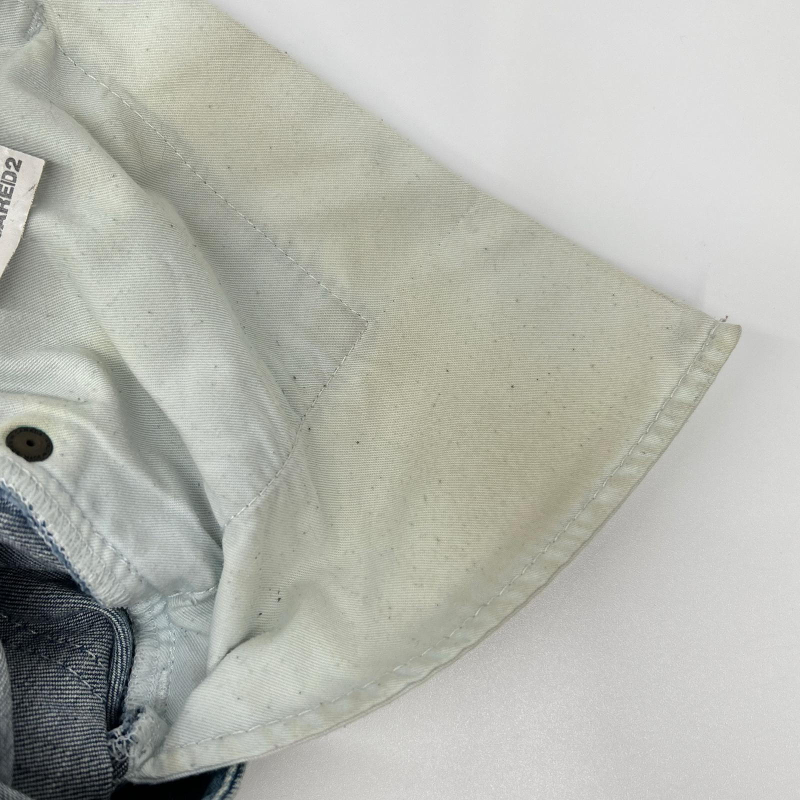 DSQUARED2 ディースクエアード S71LB0108 インディゴ ダメージ加工 デニム ボトムス