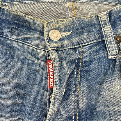 DSQUARED2 ディースクエアード S71LB0108 インディゴ ダメージ加工 デニム ボトムス