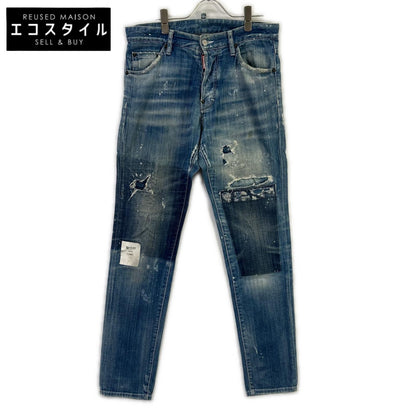 DSQUARED2 ディースクエアード S71LB0108 靛蓝色 破洞牛仔下装
