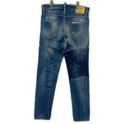 DSQUARED2 ディースクエアード S71LB0108 靛蓝色 破洞牛仔下装