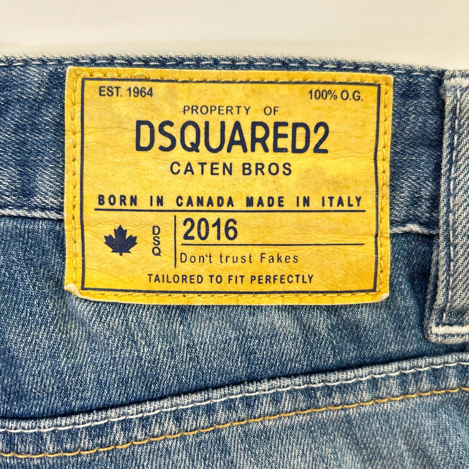 DSQUARED2 ディースクエアード S71LB0108 インディゴ ダメージ加工 デニム ボトムス