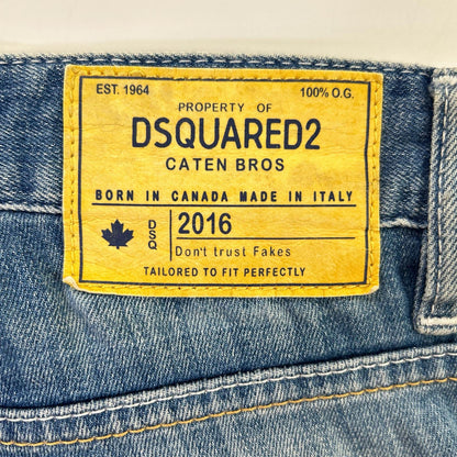 DSQUARED2 ディースクエアード S71LB0108 インディゴ ダメージ加工 デニム ボトムス