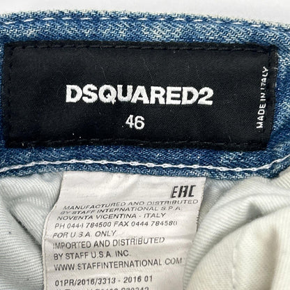 DSQUARED2 ディースクエアード S71LB0108 インディゴ ダメージ加工 デニム ボトムス