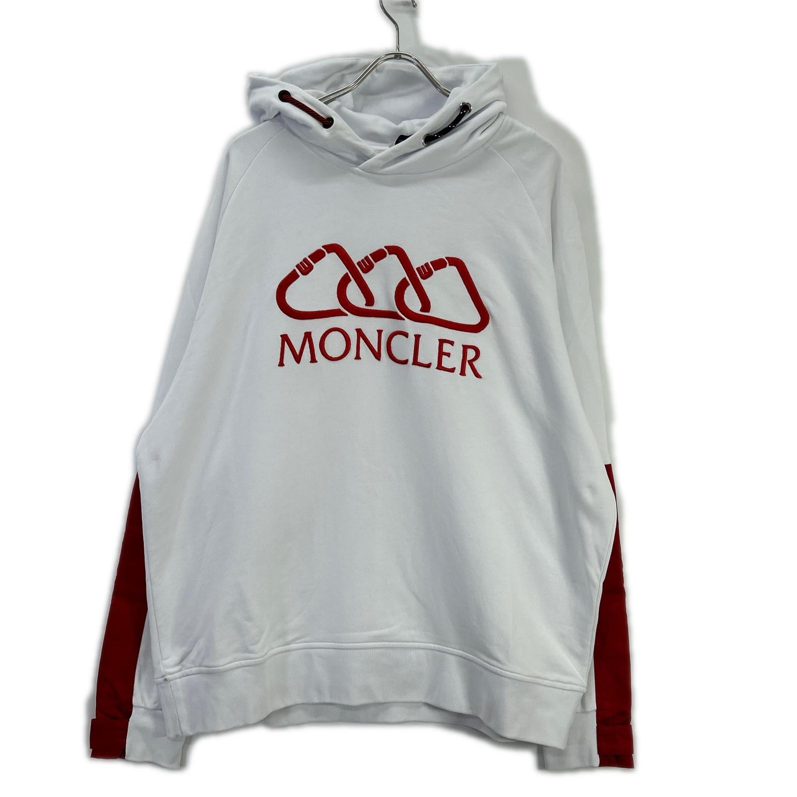 MONCLER モンクレール 18年製 MAGLIA JUMPER カラビナ ロゴ フーディー パーカー トップス