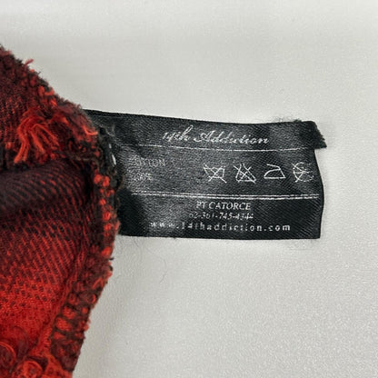 14th addiction フォーティーンス アディクション FRANCES チェック柄 フーディー シャツ トップス
