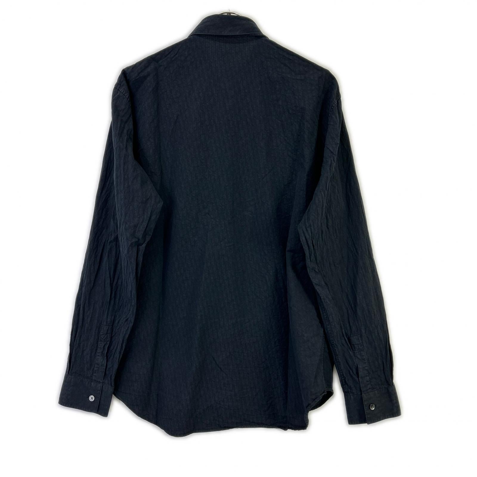 DIOR ディオール 013C502A4743 ネイビー オブリークコットン ジャガードシャツ トップス