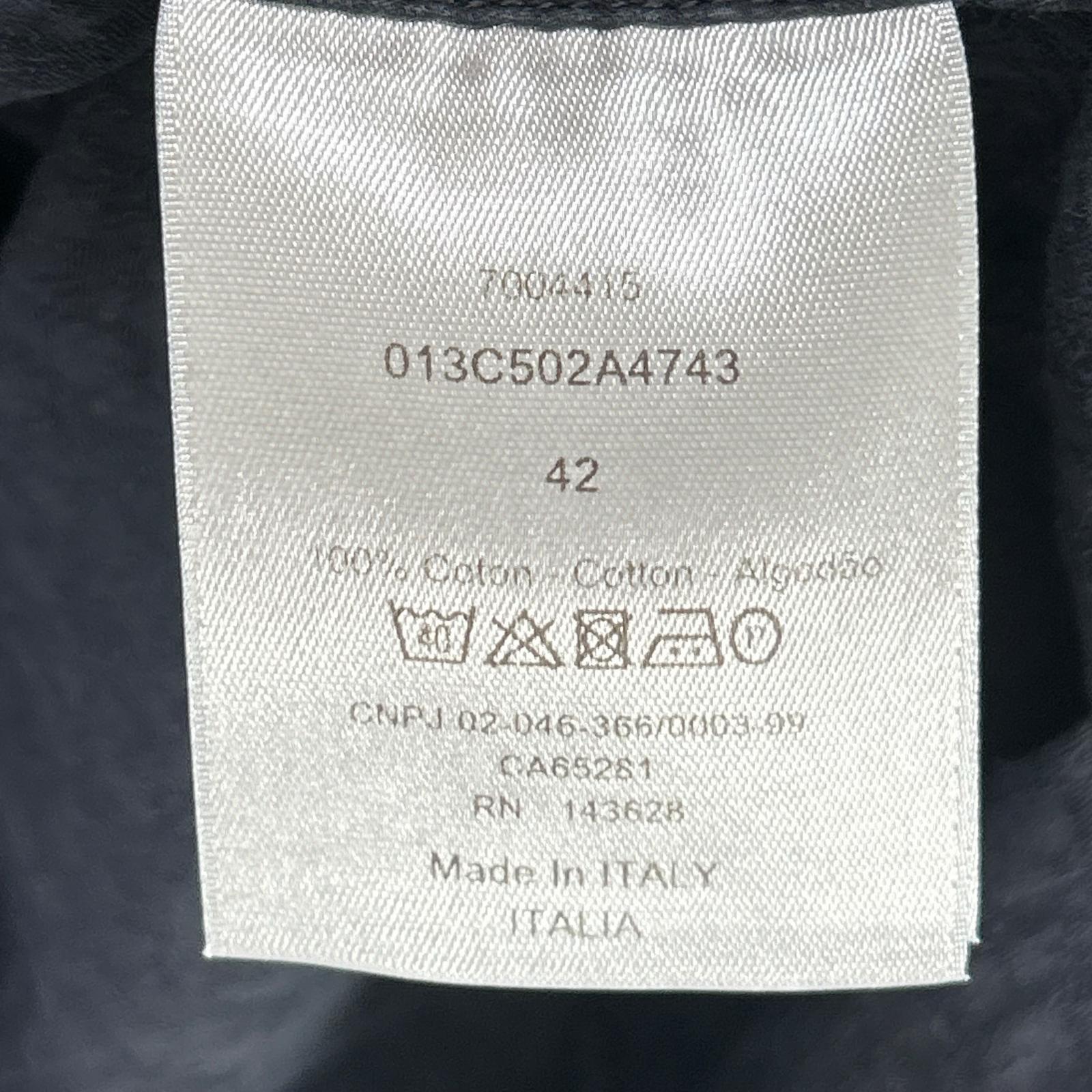 DIOR ディオール 013C502A4743 ネイビー オブリークコットン ジャガードシャツ トップス