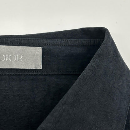 DIOR ディオール 013C502A4743 ネイビー オブリークコットン ジャガードシャツ トップス