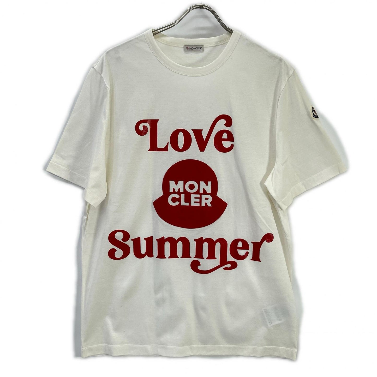 MONCLER モンクレール 20年製 ホワイト summer プリントTシャツ トップス