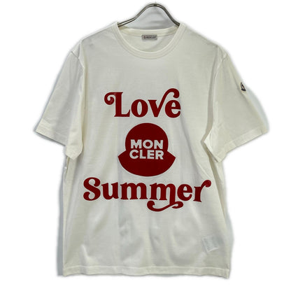 MONCLER モンクレール 20年製 ホワイト summer プリントTシャツ トップス