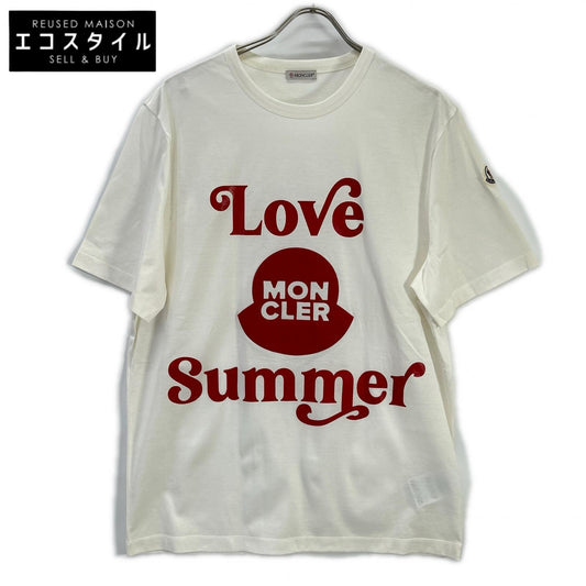 MONCLER モンクレール 20年製 ホワイト summer プリントTシャツ トップス