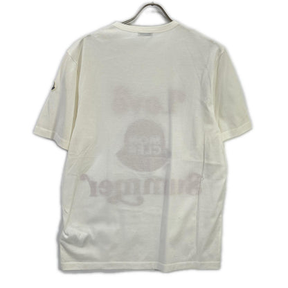 MONCLER モンクレール 20年製 ホワイト summer プリントTシャツ トップス