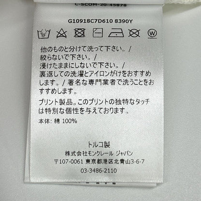 MONCLER モンクレール 20年製 ホワイト summer プリントTシャツ トップス